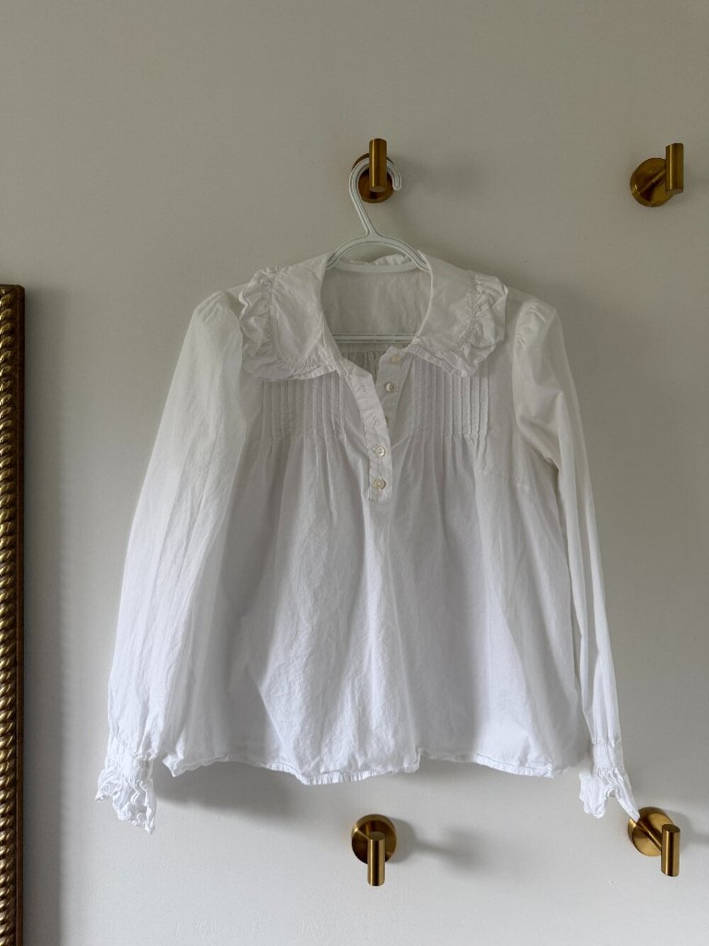 White cotton blouse
